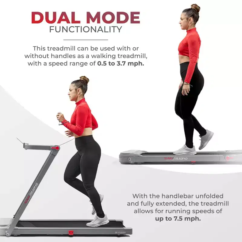 Sunny Health & Fitness Helius Lite Smart Brushless Motor Treadpad Treadmill - immagine 5
