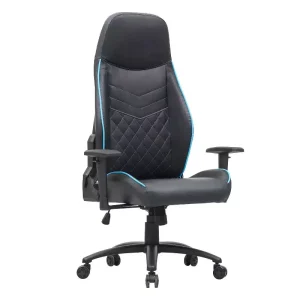 24/7 Shop At Home Sedia Gaming Ansar in Ecopelle Cucita a Diamante